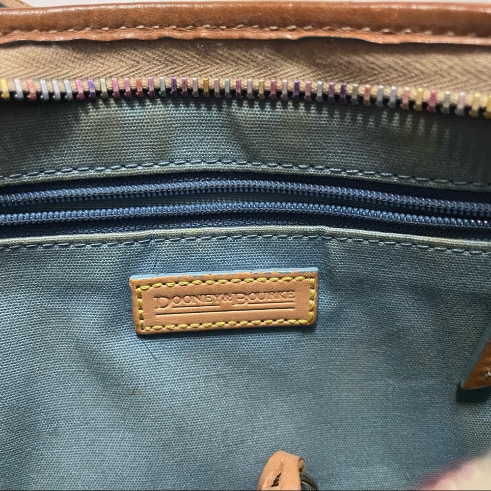 Dooney & Bourke Monogram Insignia Shoulder Bag Purse Authentic Designer Colorful - Picture 6 of 12